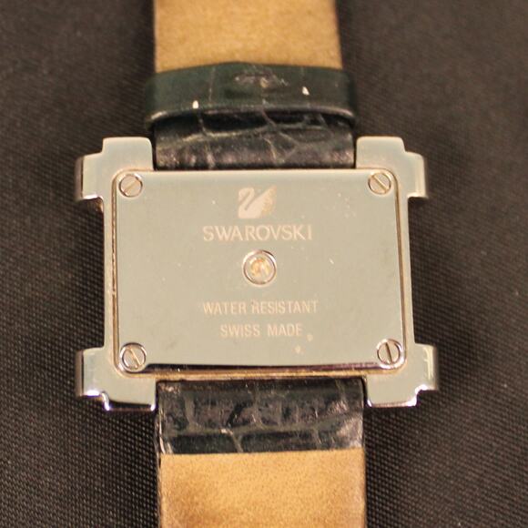 Swarovski Stainless Steel Melbourne Quartz Crystal Accents Watch READ Need Bttry main image 7